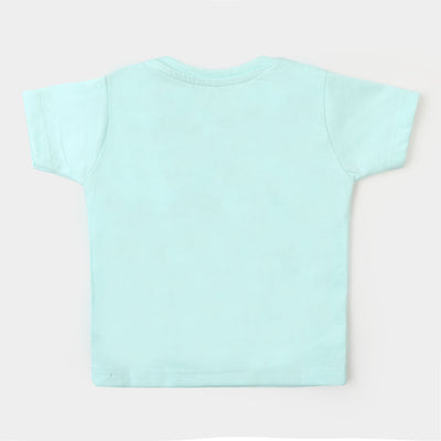 Infant Boys Cotton Night Suit Sleepy Saurus - Blue