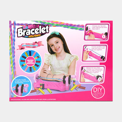 DIY Rope Fashion Bracelet With Tool Play Set For Kids