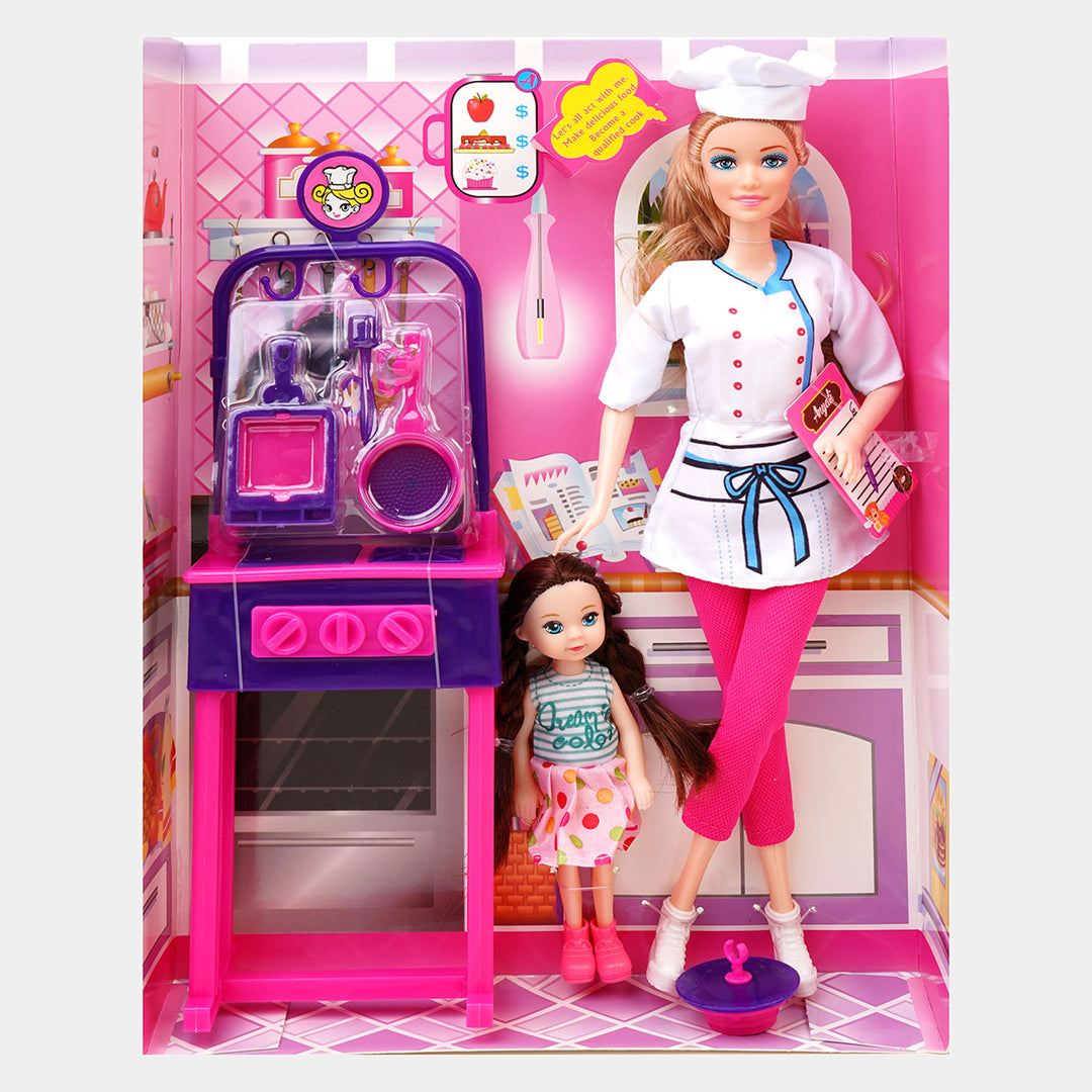 Cute Fashion Doll Play Set For Girls