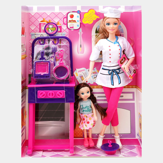Cute Fashion Doll Play Set For Girls