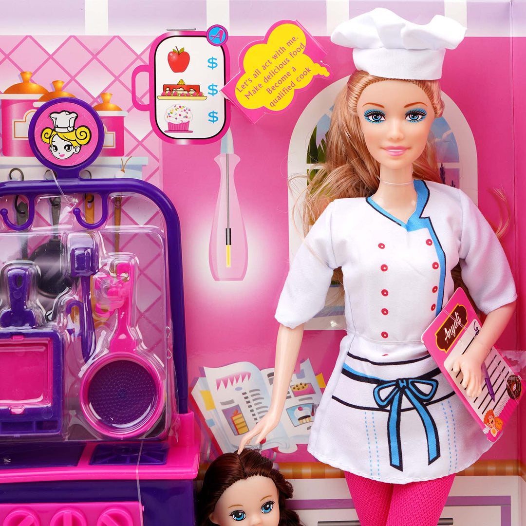 Cute Fashion Doll Play Set For Girls
