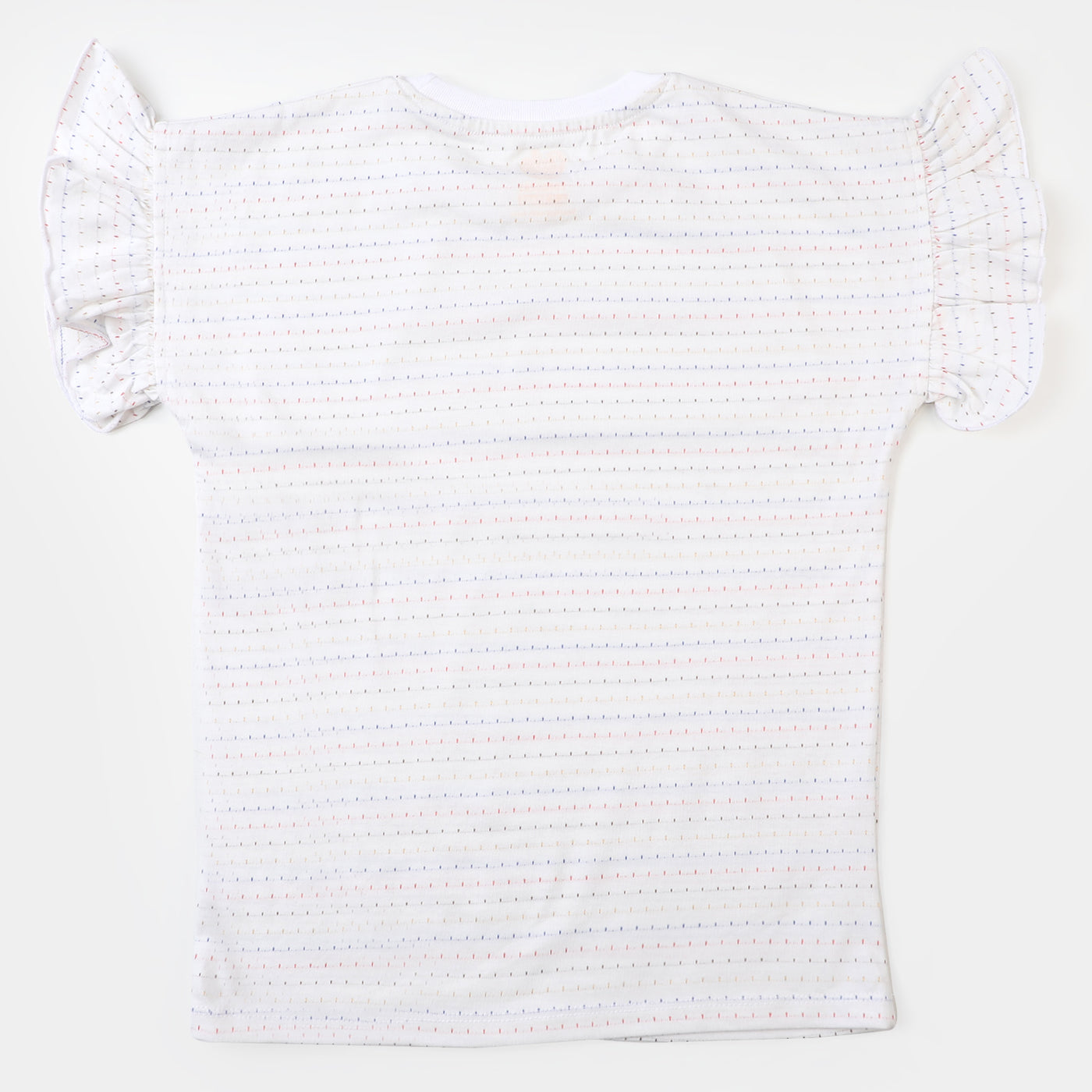 Girls Cotton T-Shirt Fancy - White