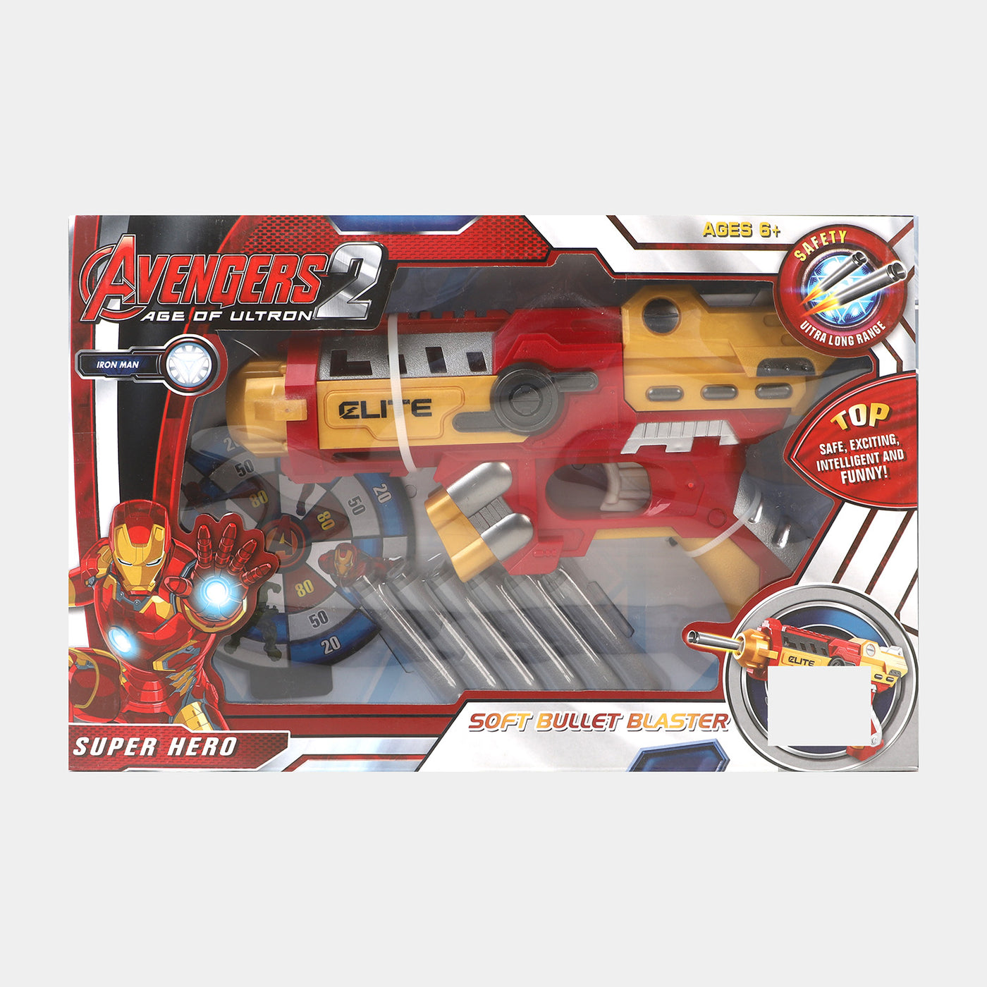 Soft Dart Action Hero Target Toy For Kids