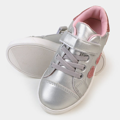 Girls Sneakers JS-2201 - Silver/Pink