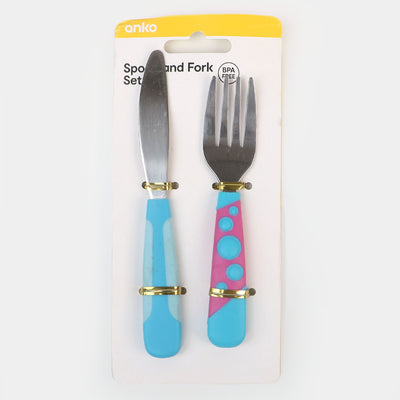 Stainless Steel Baby Fork & Knife Set