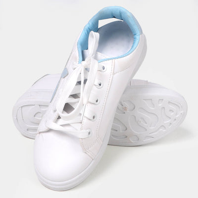 Teens Girls Sneakers Shoes W30 - White/Blue