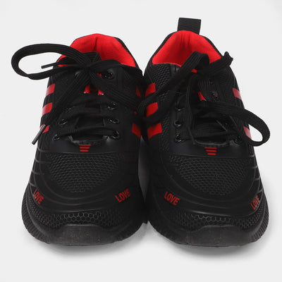 Teens Boys Joggers Shoes JG M4 - Black/Red