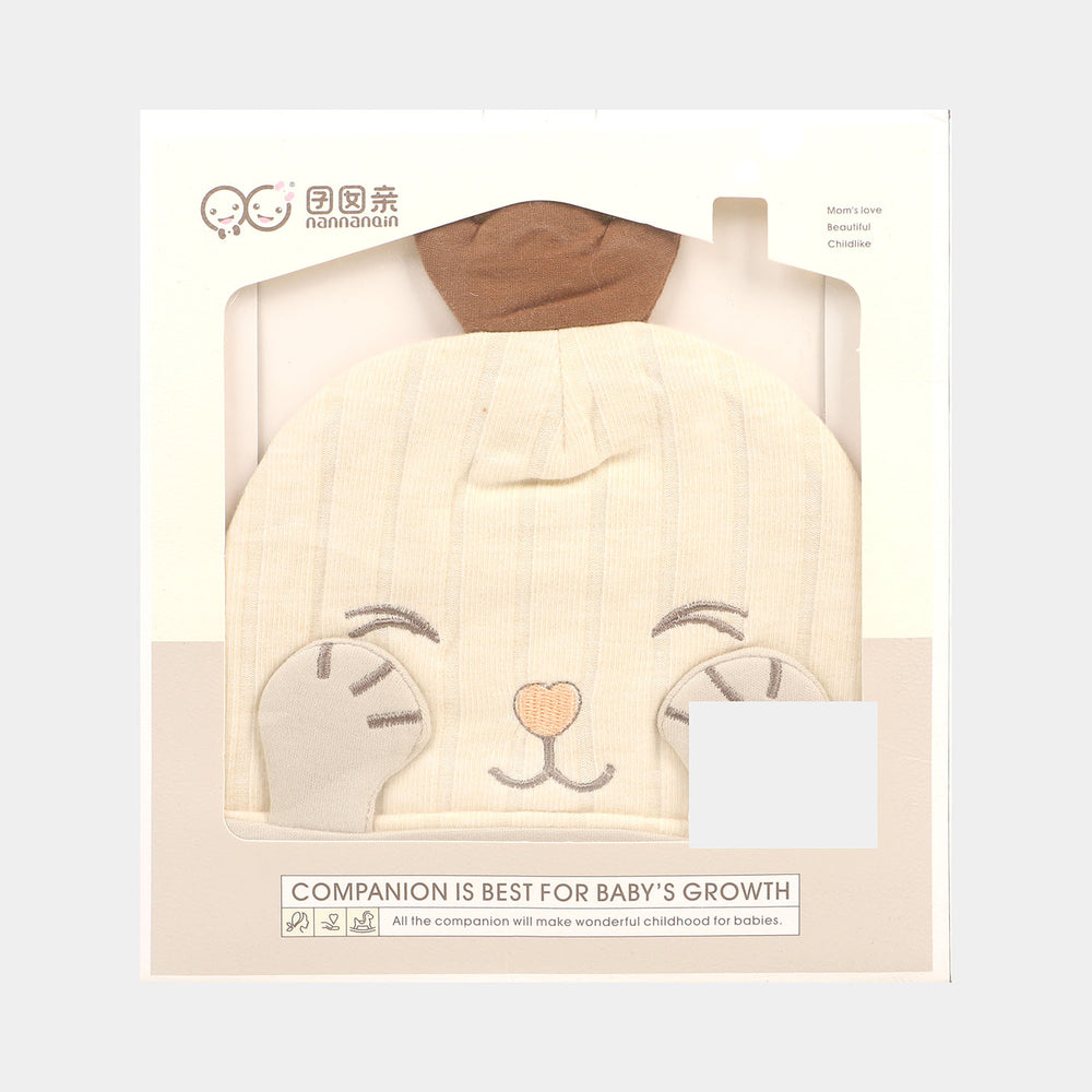 Cute Baby Cap/Hat 6-12M | Cream
