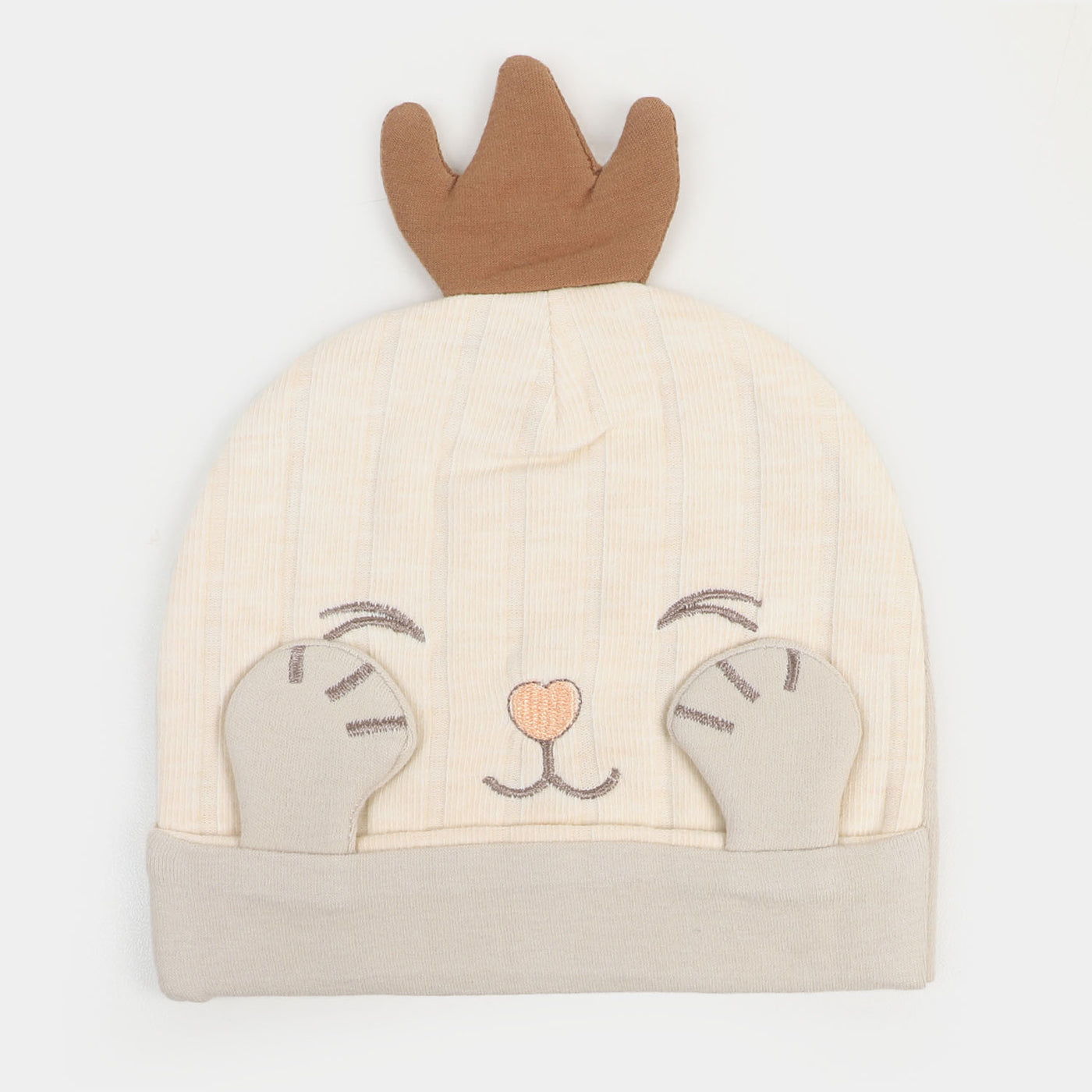 Cute Baby Cap/Hat 6-12M | Cream