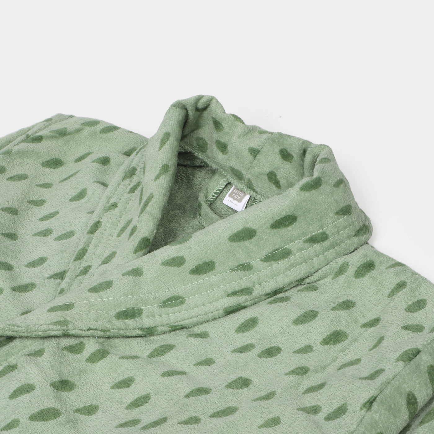 Kids Bathrobe Green Printed