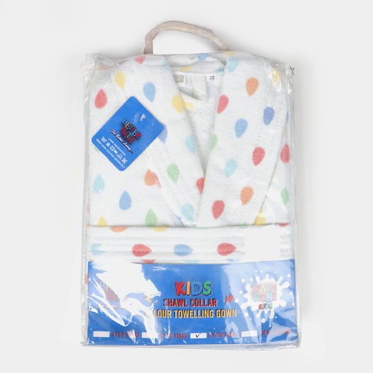 Kids Bathrobe Leave Printed