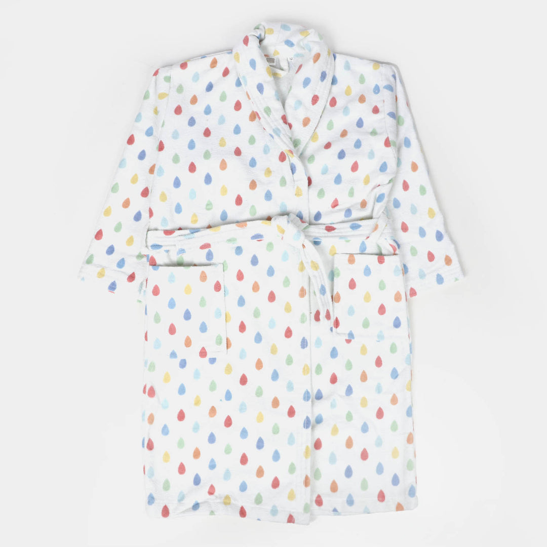 Kids Bathrobe Leave Printed