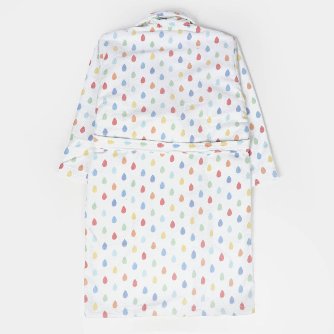 Kids Bathrobe Leave Printed