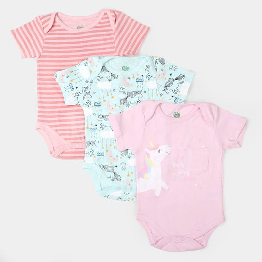 Infant Girls Romper 3 PCs Set Star - Multi