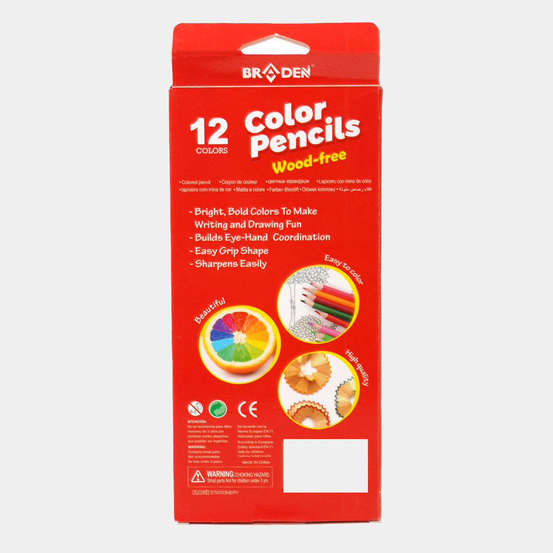 Braden Color Pencil Set For kids |12 Colors