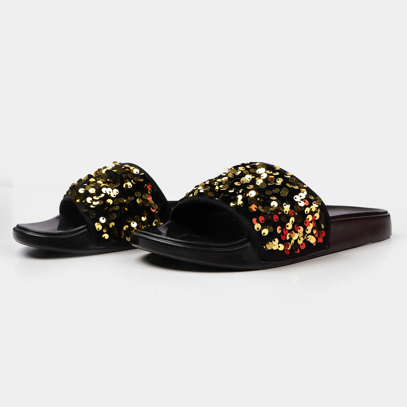 Teens Girls Slipper SL 203-15 - Black/Gold