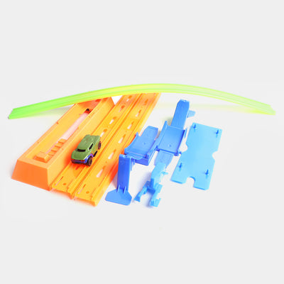 Diecast Racing Car With Catapult Track Set For kids