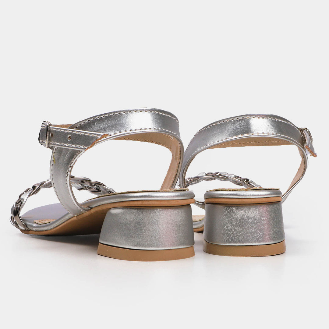 Girls Sandal Heels SD 456-18 - SILVER