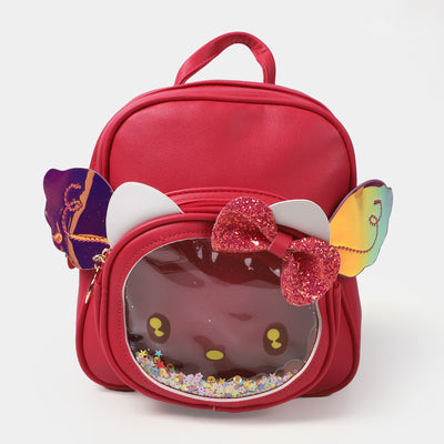 Fancy Backpack Kitty Face Design
