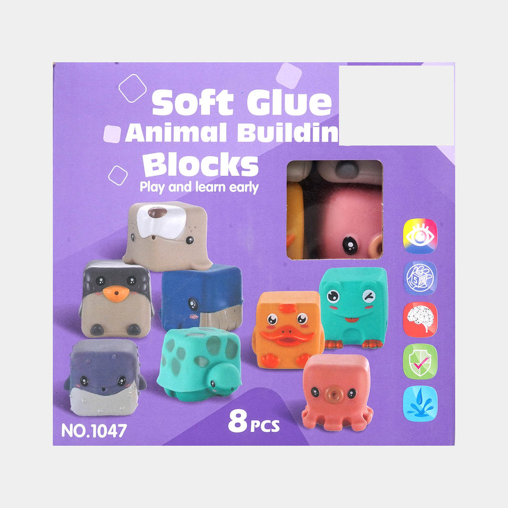 Soft Glue Animal 9PCs Building Blocks For Kids