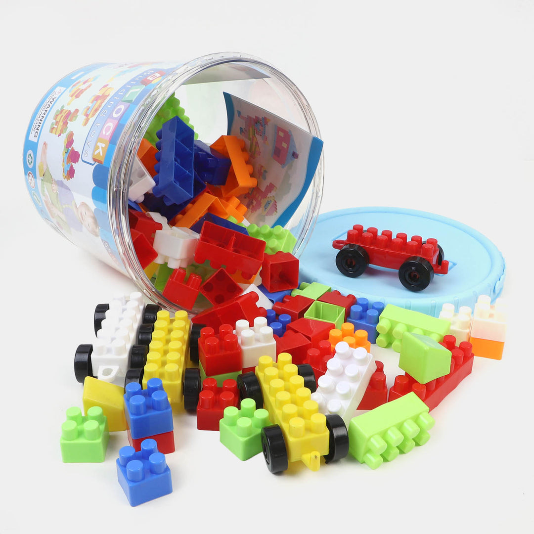 Kids Building Blocks Set Bucket | 110PCs