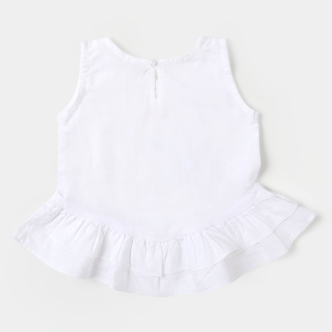 Infant Girls Woven Suit Rainbow - White