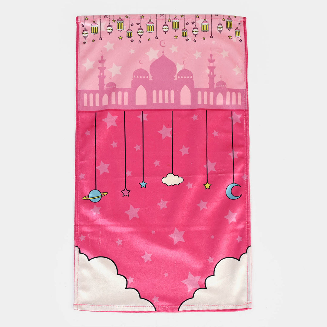 Girls Islamic Prayer Mat - Pink | SMALL