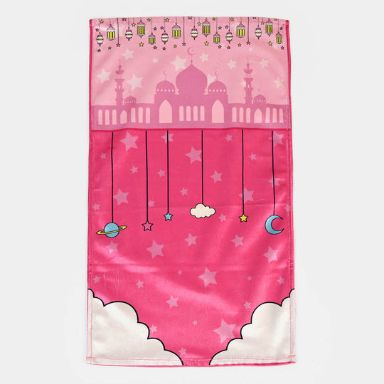 Girls Islamic Prayer Mat - Pink | SMALL