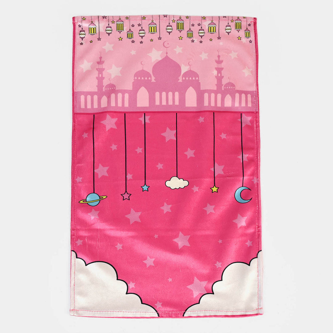 Girls Islamic Prayer Mat - Pink | LARGE
