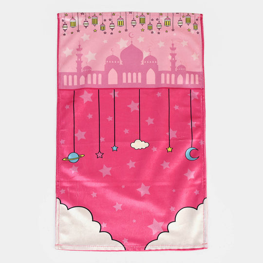 Girls Islamic Prayer Mat - Pink | LARGE