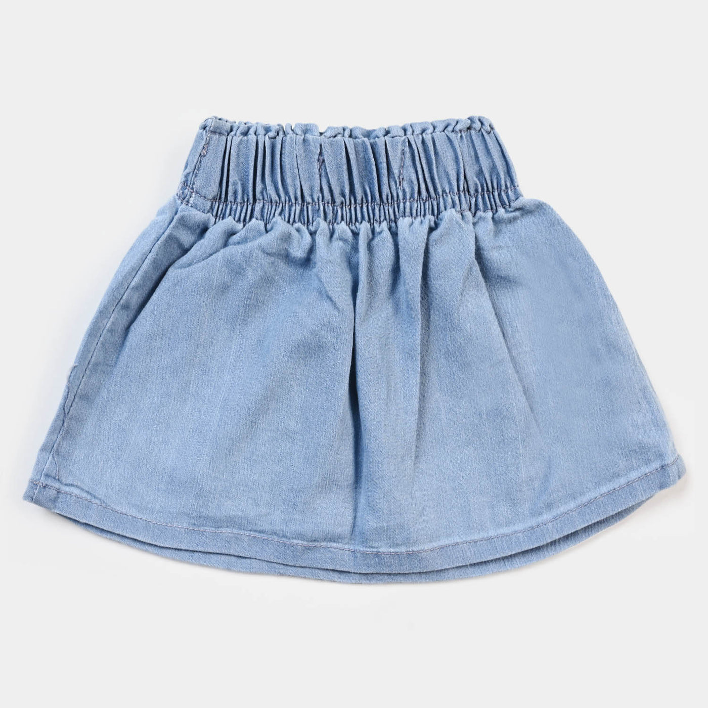 Infant Girls Denim Skirt Flower Butterfly - L.Blue