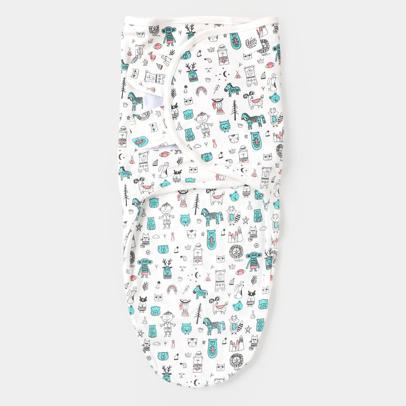 Baby Swaddle Little Dude - White