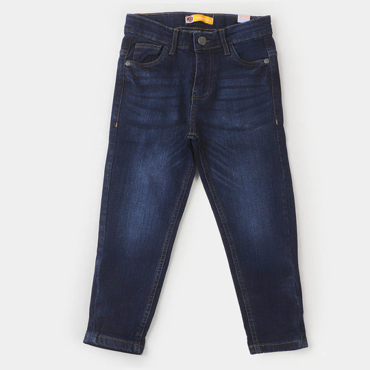 Boys Denim Pant Colored Tape - DARK BLUE