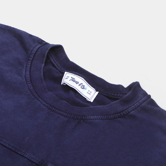 Teens Boys T-Shirt Cut & Sew - NAVY