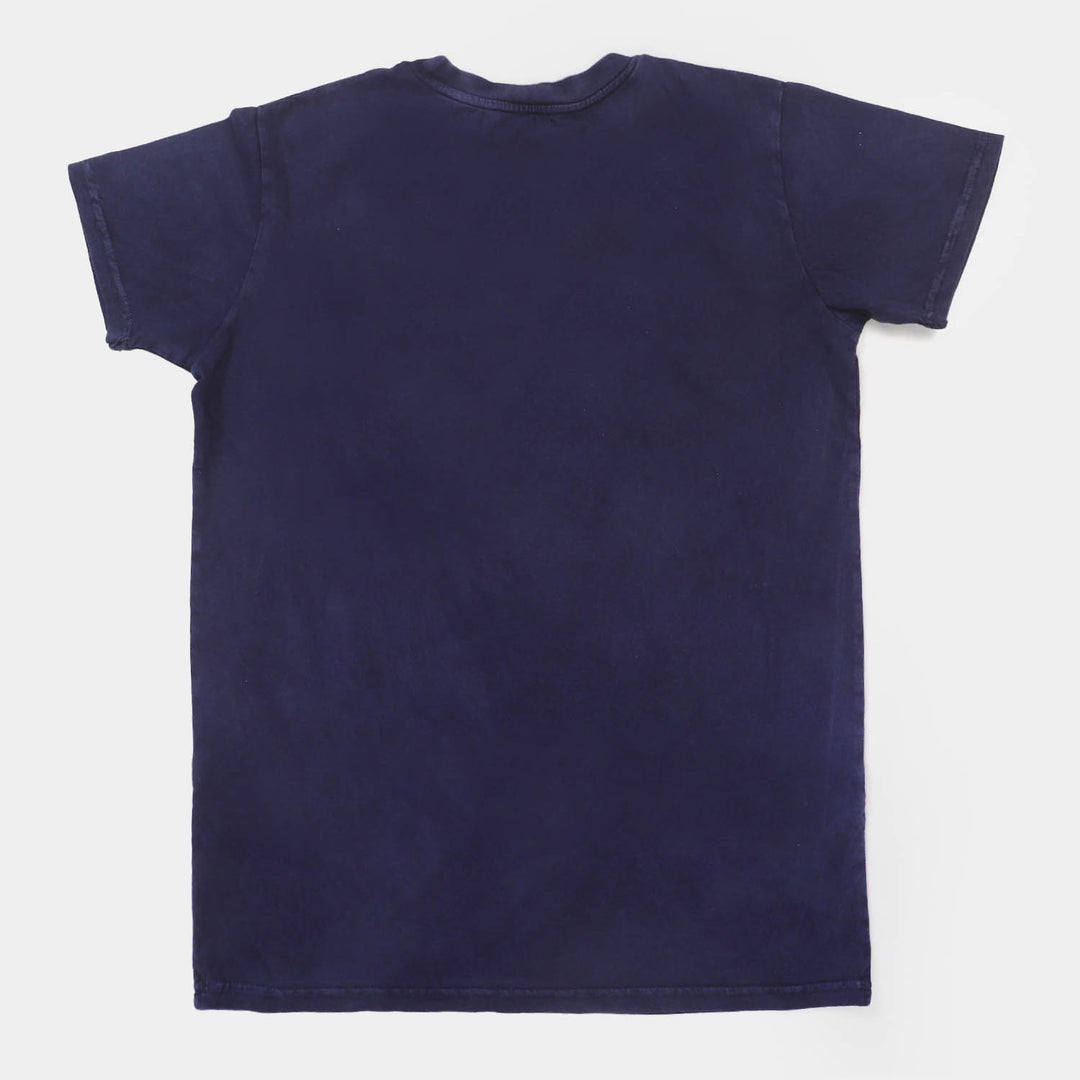 Teens Boys T-Shirt Cut & Sew - NAVY