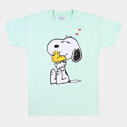 Teens Girls Cotton Shirt  Character - Sea Green