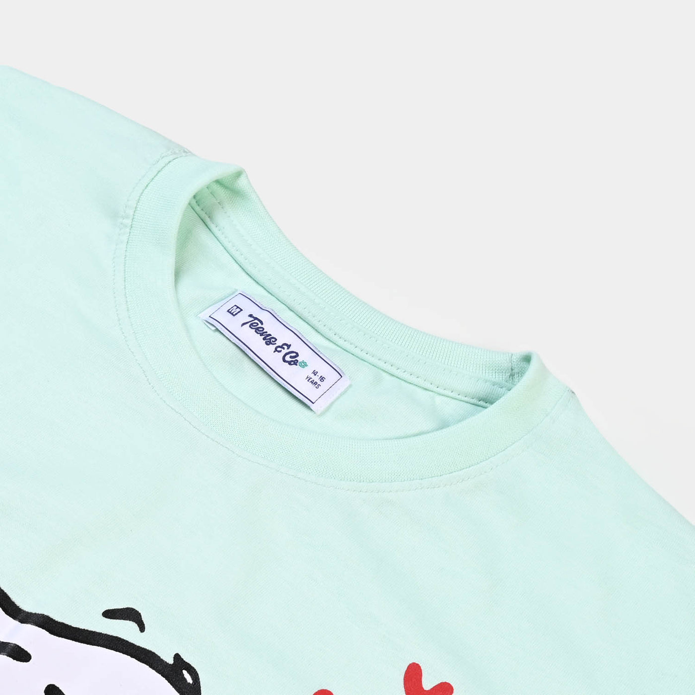 Teens Girls Cotton Shirt  Character - Sea Green