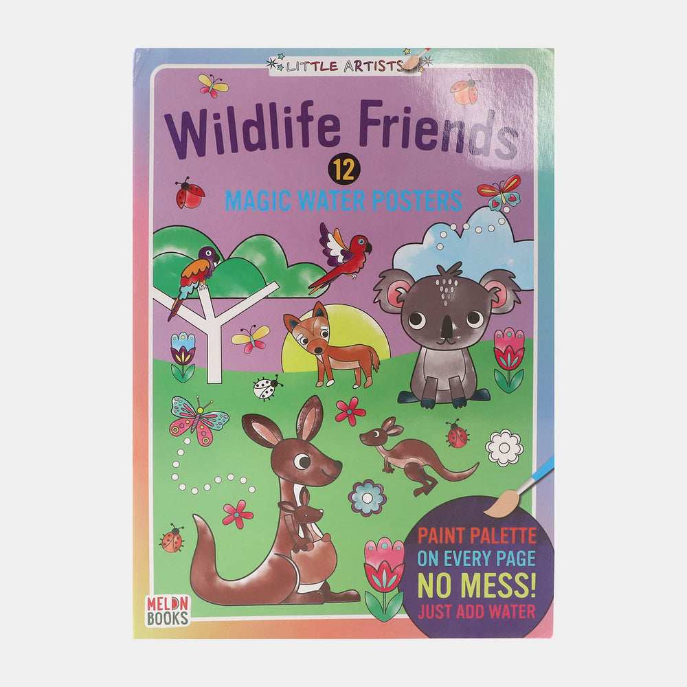 Little Artists: Wildlife Friends 12 Magic Water Posters