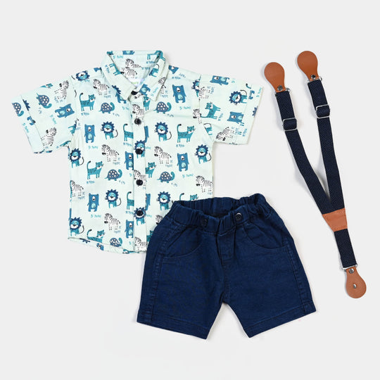 Infant Boys 3PC Set- Light Green