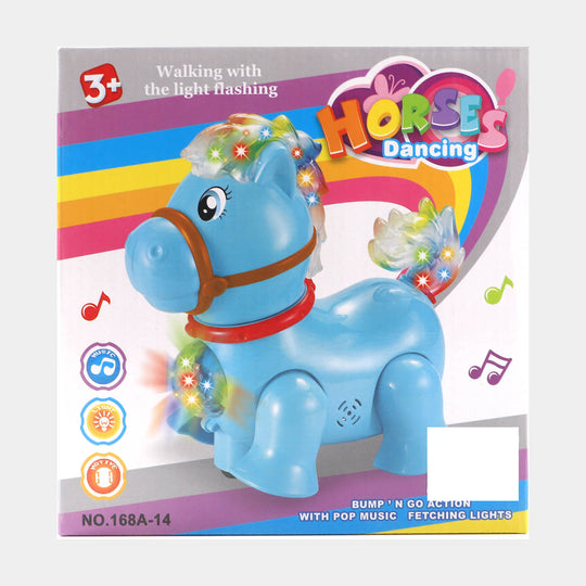 Musical & Lighting Horse - Blue