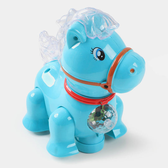 Musical & Lighting Horse - Blue