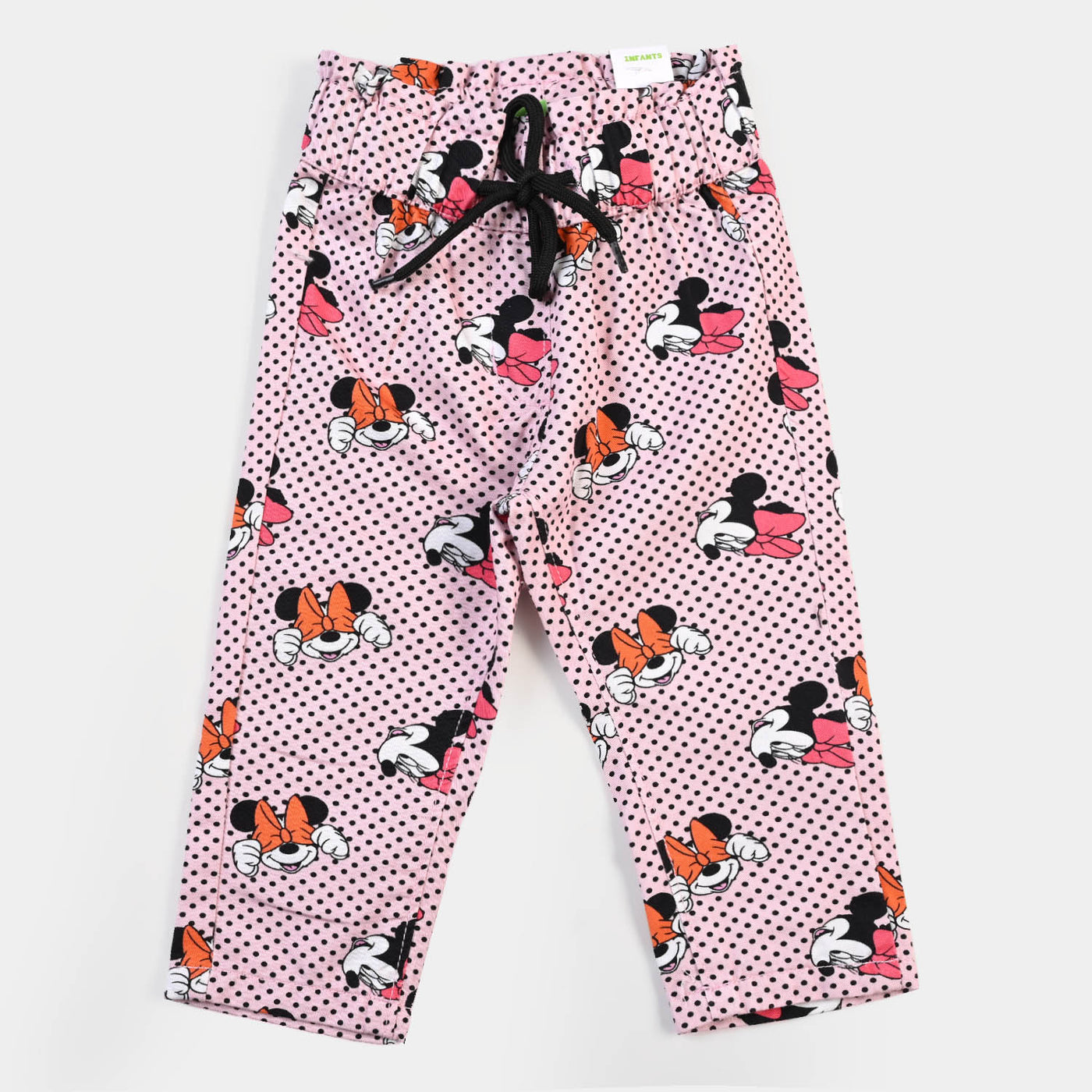 Infant Girls Cotton Pant Print - Pink