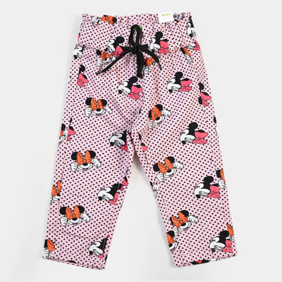 Infant Girls Cotton Pant Print - Pink