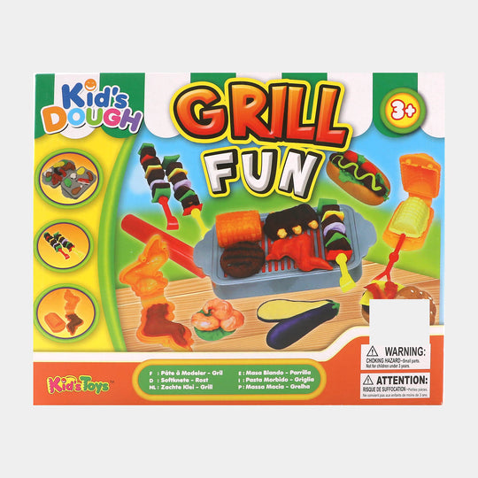 Kids Grill Fun Dough Play Set For Kids