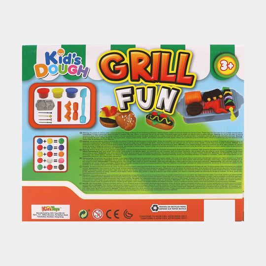 Kids Grill Fun Dough Play Set For Kids