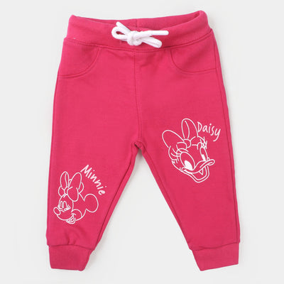 Infant Girls Terry Sleeping Pajama - Hot Pink