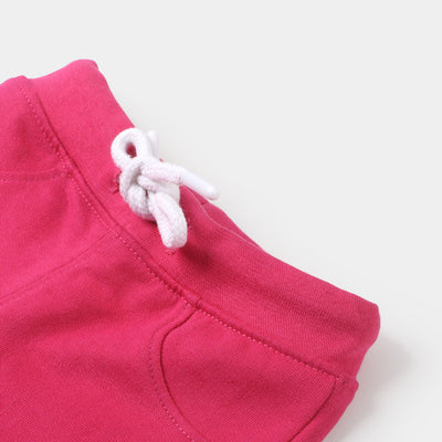 Infant Girls Terry Sleeping Pajama - Hot Pink