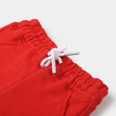 Infant Boys Knitted Short Duck - Poppy Red