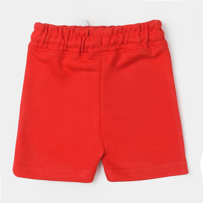 Infant Boys Knitted Short Duck - Poppy Red