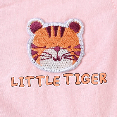 Infant Boys Cotton Casual Shirt Little Tiger - Peachy Pink